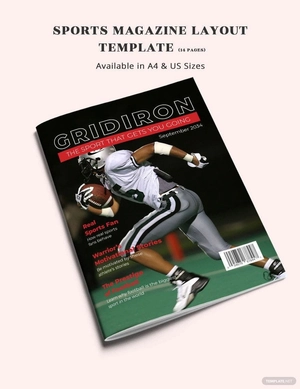 Sports Magazine Layout Template