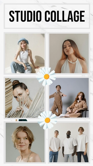 Free Studio Photo Collage Template to Edit Online