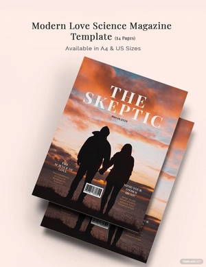 Modern Love Science Magazine Template