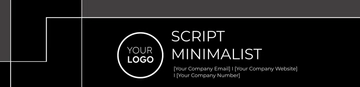 Free Script Minimalist Header Template to Edit Online
