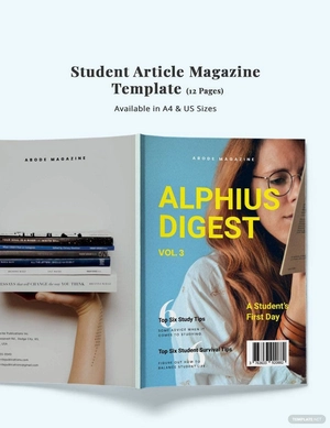 Student Article Magazine Template