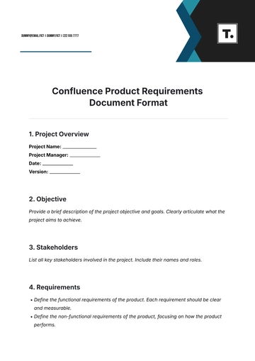 Free Confluence Product Requirements Document Format Template to Edit Online | Template.net
