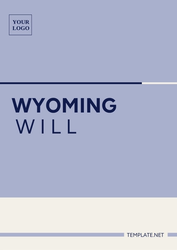 Free Wyoming Will Template to Edit Online
