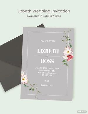 Lizbeth Wedding Invitation Template