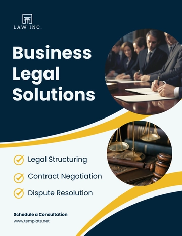 Free Law Firm Service Flyer Template to Edit Online