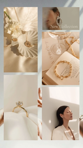 Free Aesthetic Jewelry Collage  to Edit Online