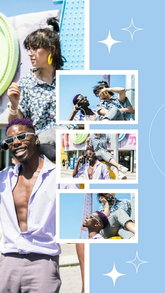 Free Overlapping Photo Collage Template to Edit Online