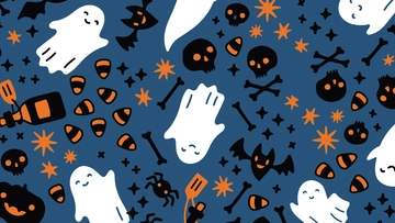 Free Halloween Cartoon Background to Edit Online