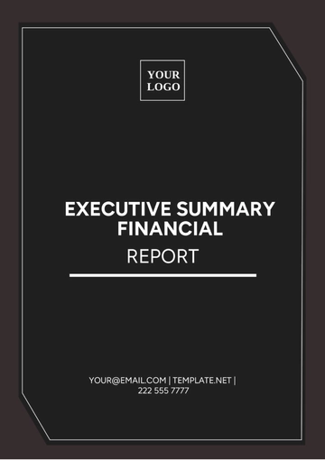 Free Executive Summary Financial Report Template to Edit Online