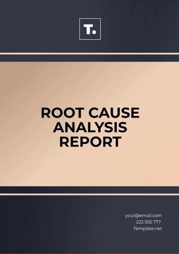 Free Root Cause Analysis Report Template
