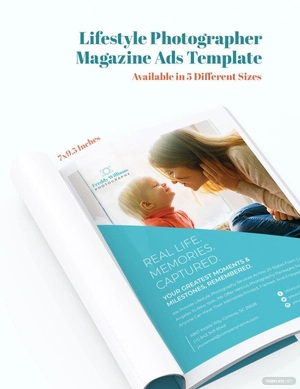 Lifestyle Photographer Magazine Ads Template