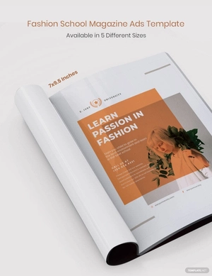 Fashion School Magazine Ads Template