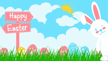 Free Easter Teams Background to Edit Online