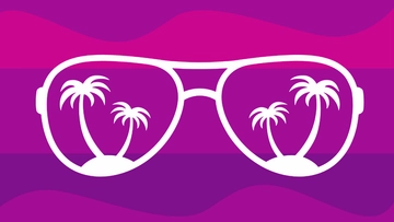 Free Neon Summer Background to Edit Online