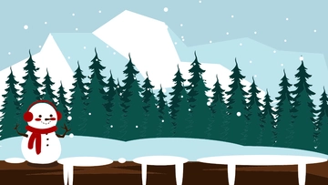 Free Christmas Forest Background to Edit Online