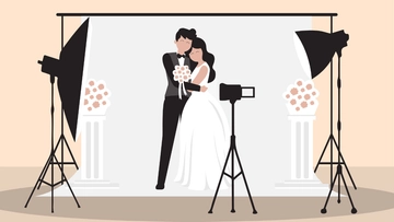 Free Wedding Photography Studio Background to Edit Online