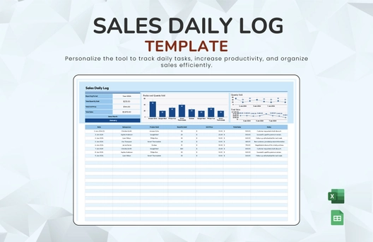 Sales Daily Log Template
