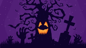 Free Halloween Dark Purple Background to Edit Online