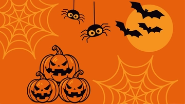 Free Halloween Orange Background to Edit Online