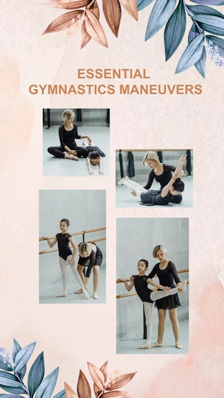 Free Aesthetic Gymnastics Collage Template to Edit Online