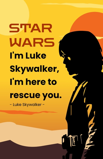 Free Star Wars Character Poster Template to Edit Online