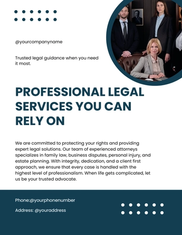Free Law Firm Legal Flyer Template to Edit Online