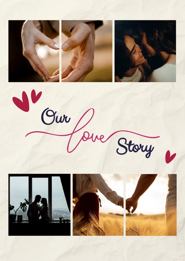 Free Romantic Photo Collage Template to Edit Online