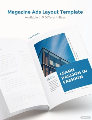 Magazine Ads Layout Template