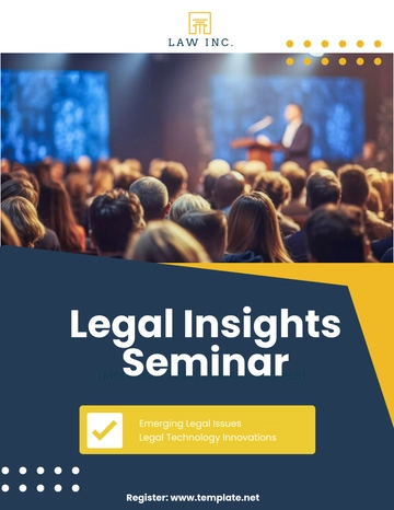 Free Law Firm Seminar Flyer Template to Edit Online | Template.net