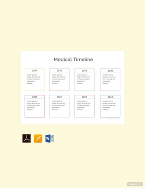 Medical Timeline Template