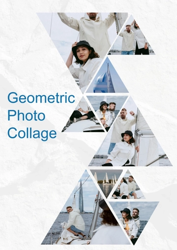 Free Geometric Photo Collage Template to Edit Online
