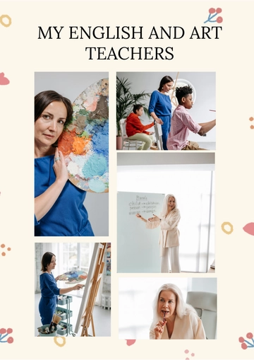 Free Teacher Photo Collage Template to Edit Online