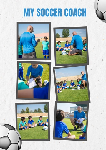 Free Coach Photo Collage Template to Edit Online