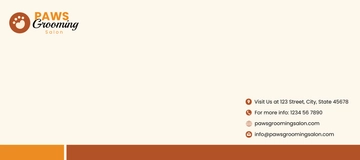 Free Pet Grooming Envelope Template to Edit Online