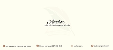 Free Author Envelope Template to Edit Online
