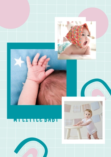 Free Baby Photo Collage Template to Edit Online