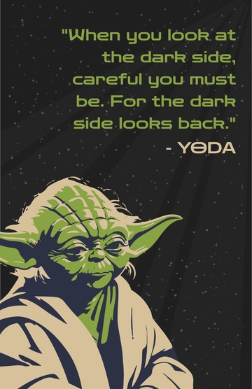Free Star Wars Quote Poster Template to Edit Online Free Star Wars Quote Poster Template to Edit Online