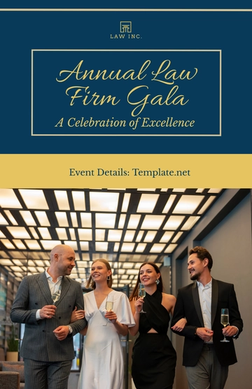 Free Law Firm Event Poster Template to Edit Online