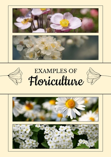 Free Floriculture Collage Template to Edit Online