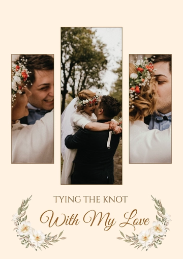 Free Marriage Collage Template to Edit Online
