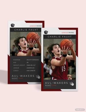 NBA Trading Card Template
