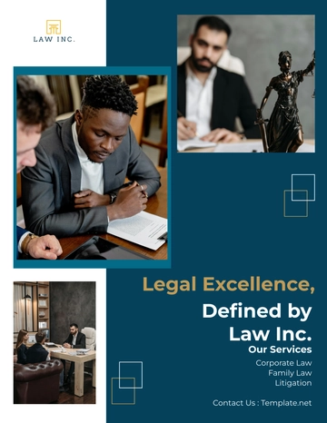 Free Law Firm Advertisement Flyer Template to Edit Online