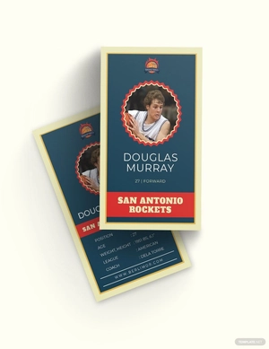 Retro Trading Card Template