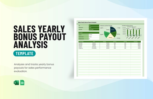 Sales Yearly Bonus Payout Analysis Template Sales Yearly Bonus Payout Analysis Template