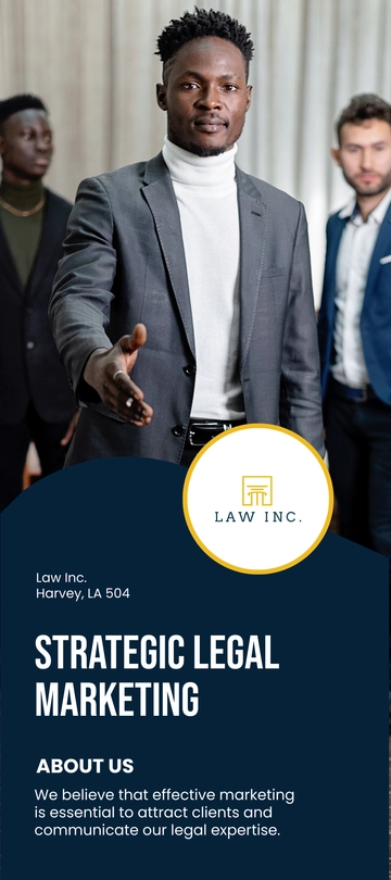 Free Law Firm Marketing Rack Card Template to Edit Online