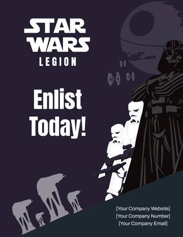 Free Star Wars Legion Flyer Template to Edit Online | Template.net
