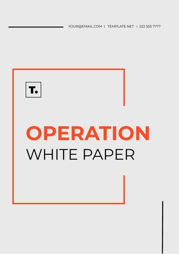 Free Operation White Paper Template to Edit Online