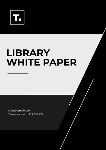 Free Library White Paper Template to Edit Online
