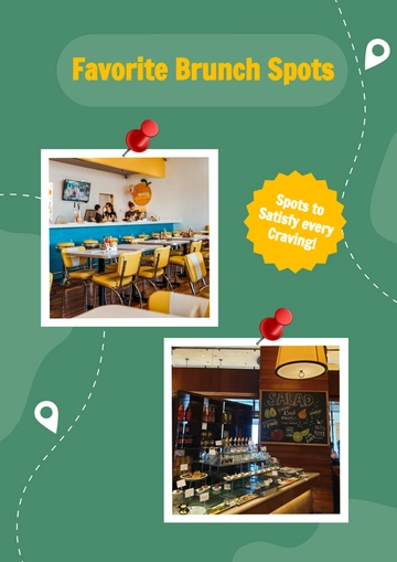 Free Favorite Brunch Spots Photo Collage Template to Edit Online