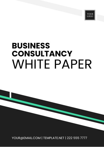 Free Business Consultancy White Paper Template to Edit Online